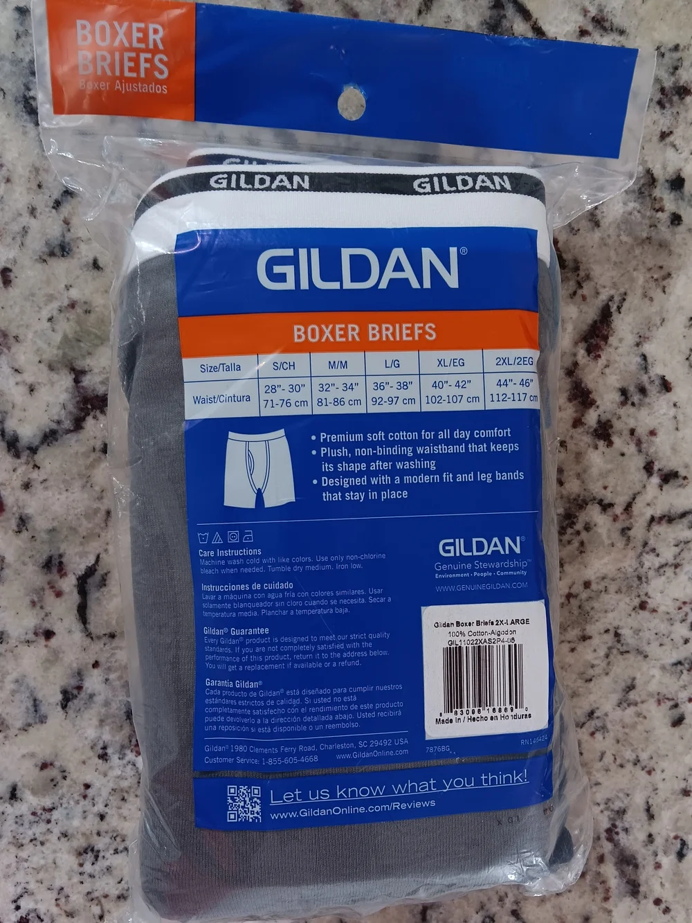 New Gildan Men's Boxer Briefs - Grey (4-Pack) 2XL